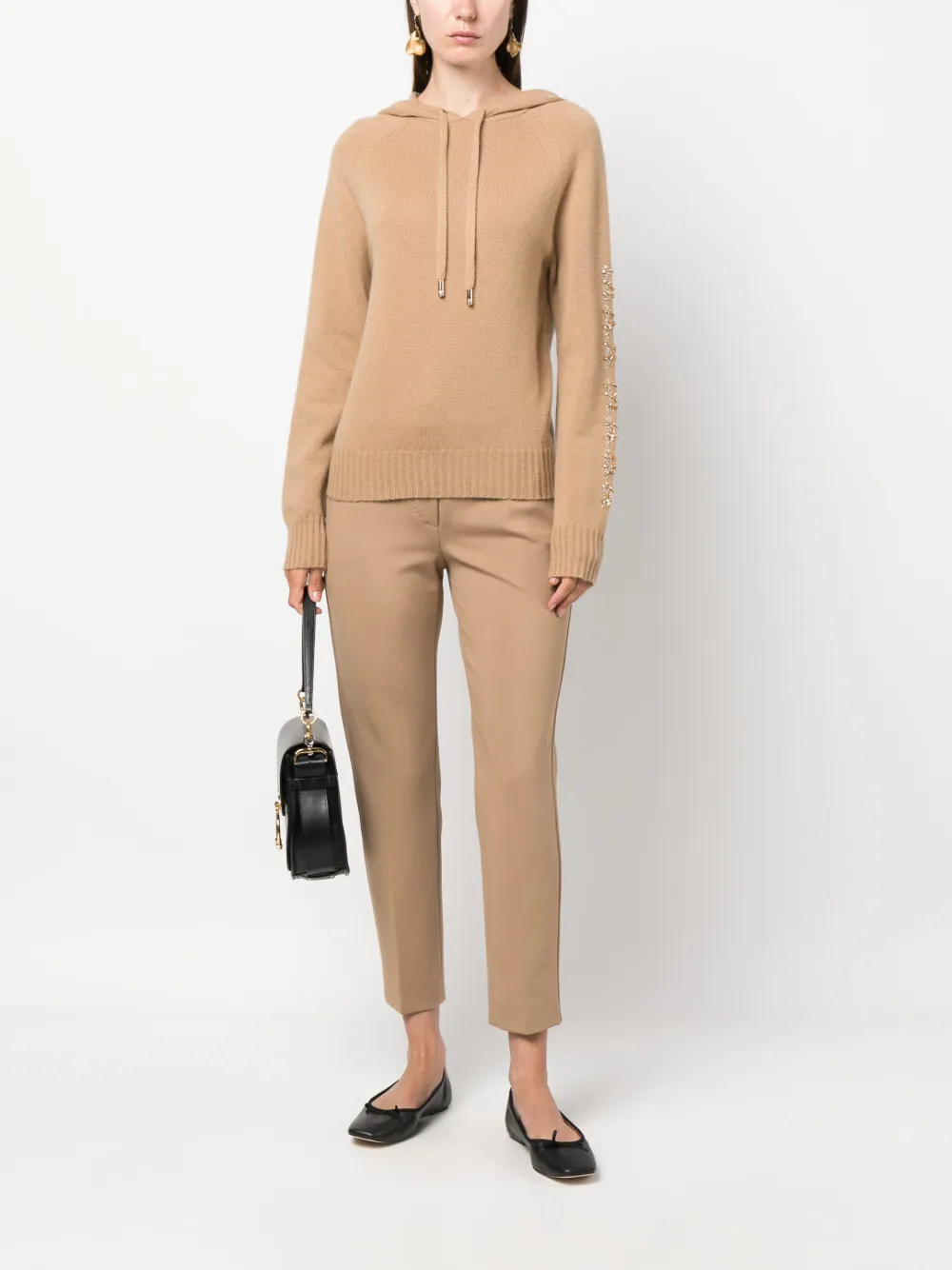 Max Mara Cropped broek - Beige