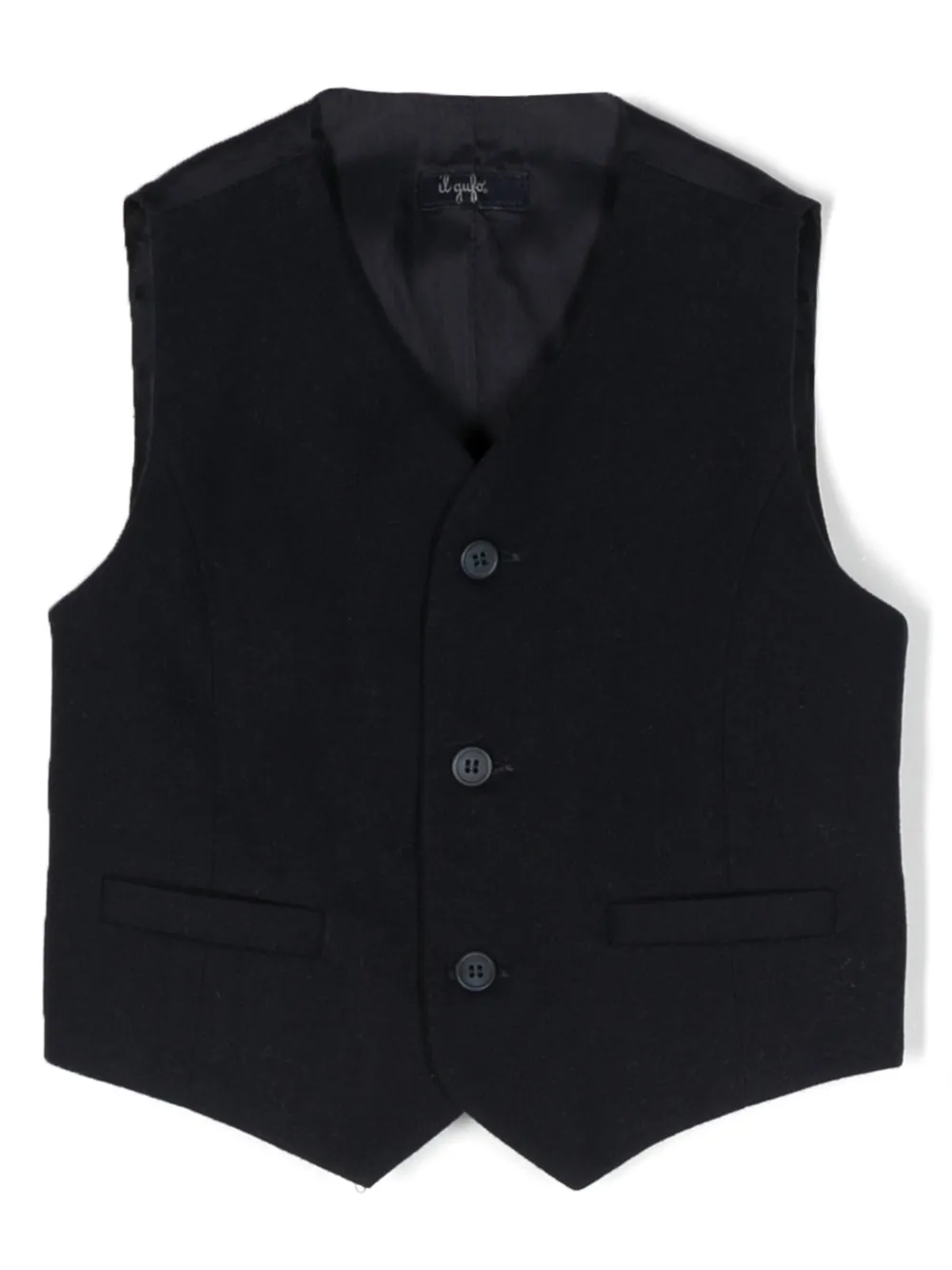 Il Gufo Top met gesmockt detail Blauw