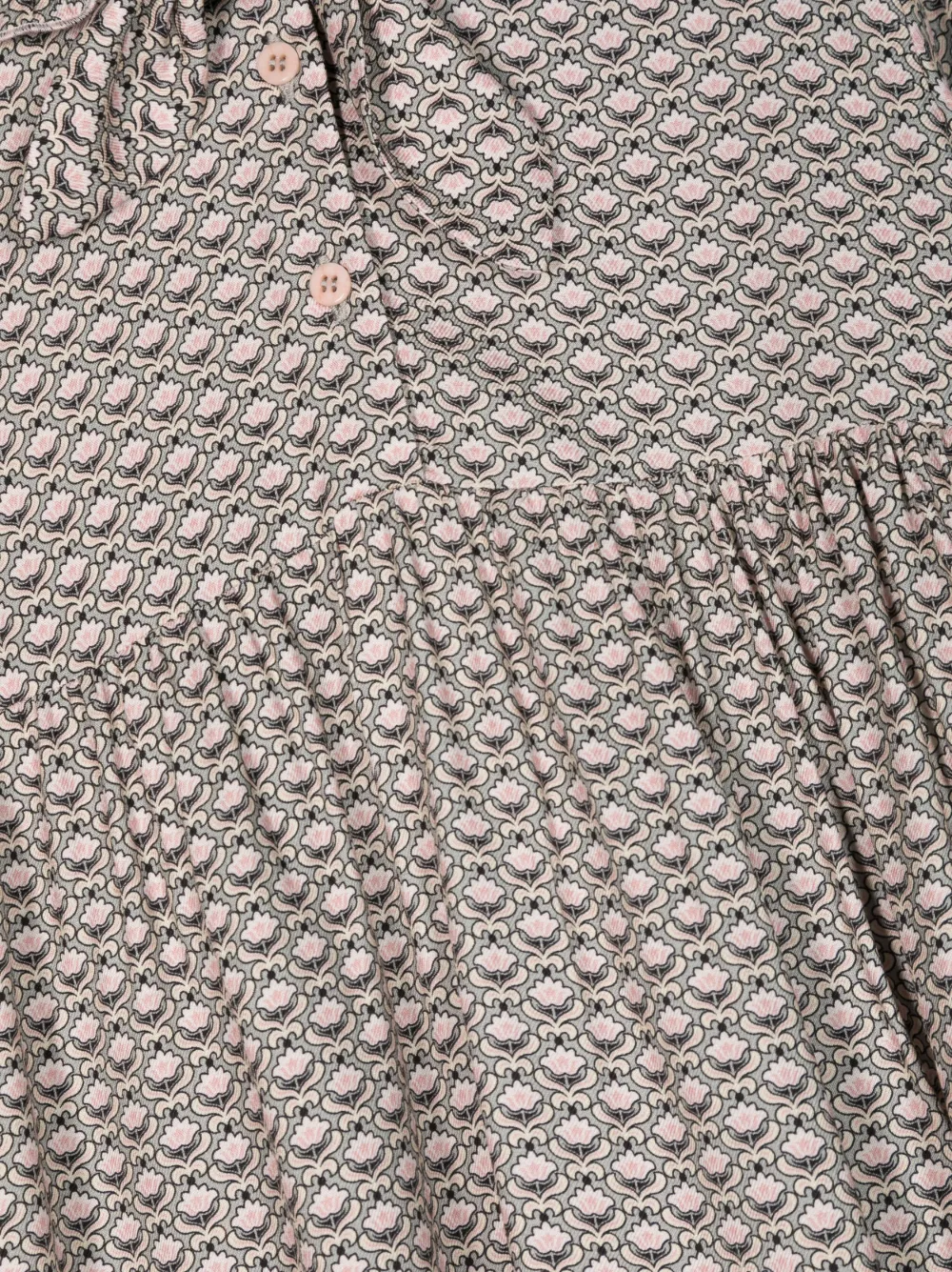  Il Gufo Monogram-pattern Dress - Neutrals 