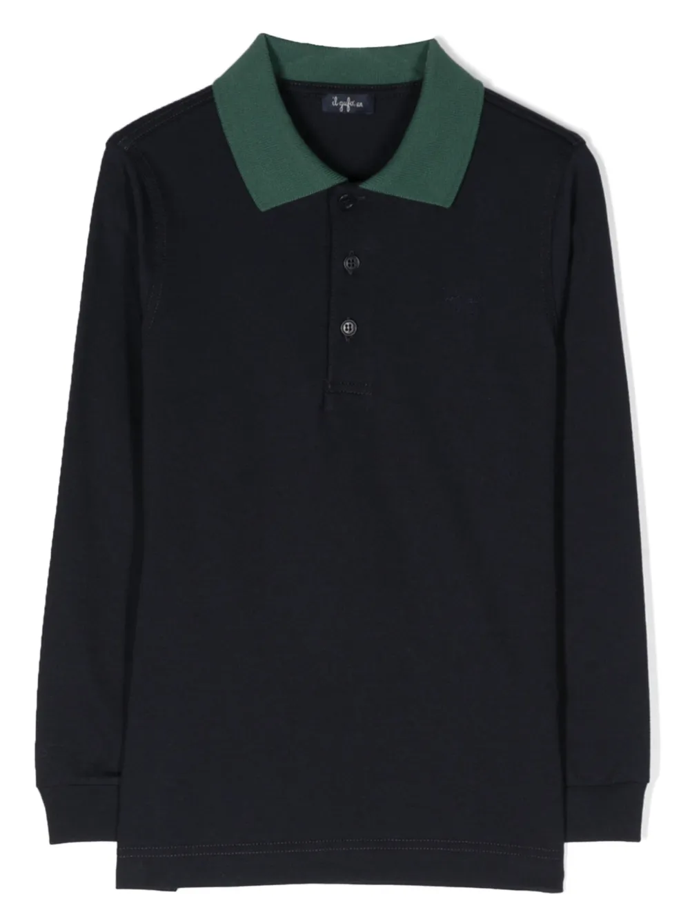 Il Gufo Poloshirt met lange mouwen Blauw