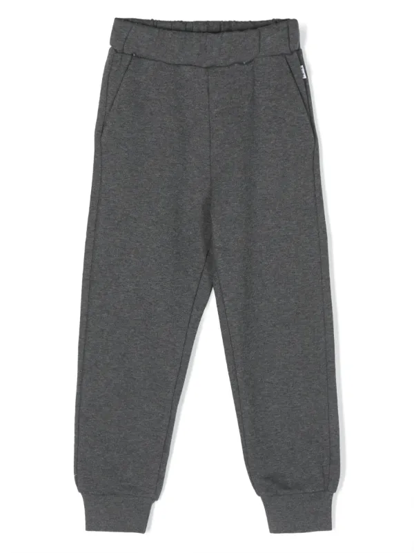 Il Gufo melange effect Cotton Tracksuit Pants Grey FARFETCH IE