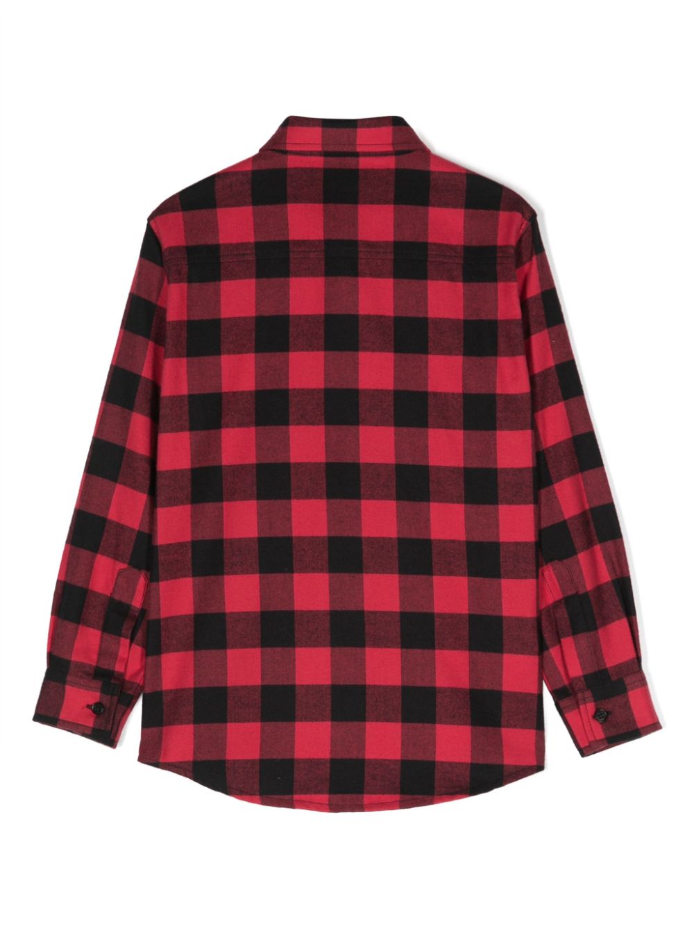 Il Gufo check-print cotton shirt - Rood