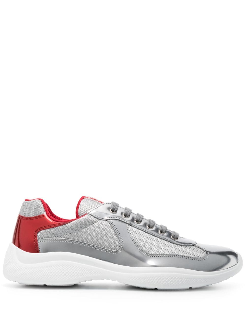 Prada America's Cup panelled sneakers Silver