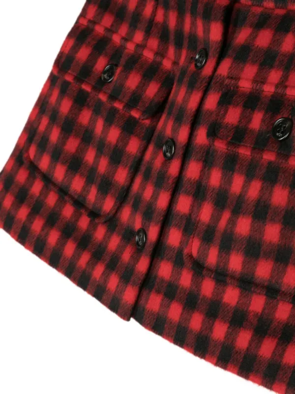 N 21 Kids gingham check Mini Skirt Red FARFETCH CA