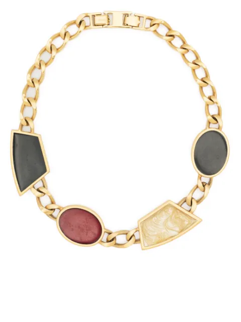 Monet Pre-Owned 1980s geometric short necklace