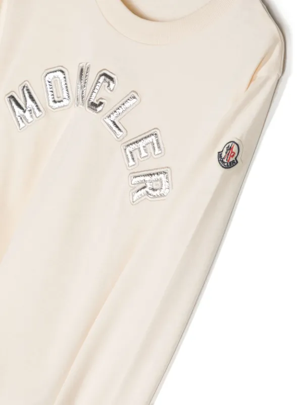 Moncler Enfant ロゴ Tシャツ | ニュートラル | FARFETCH JP