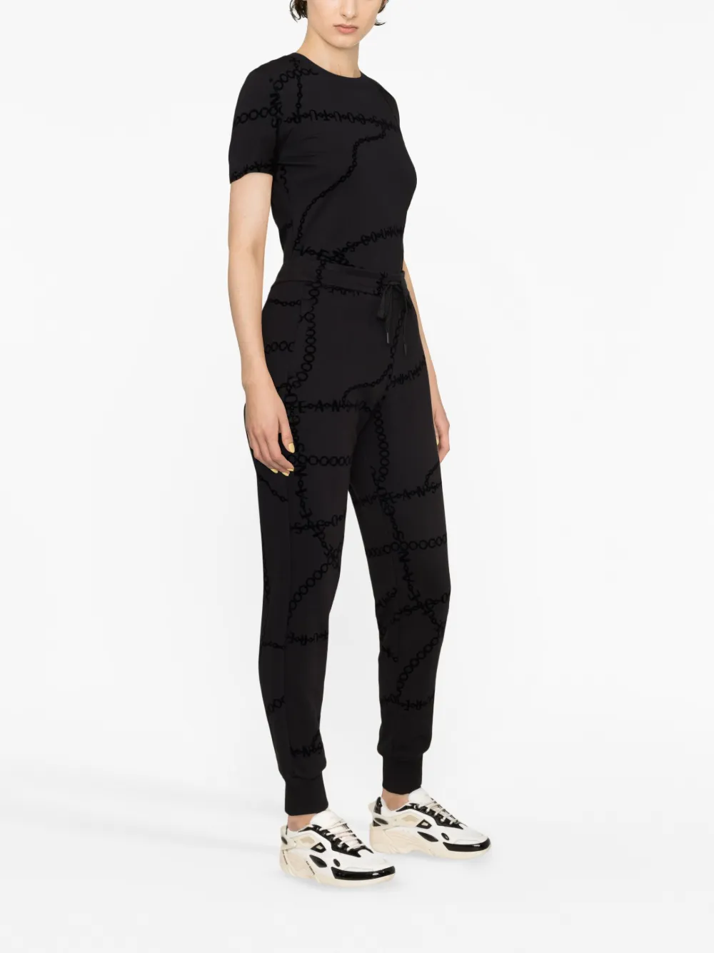 Versace Jeans Couture T-shirt met grafische print Zwart
