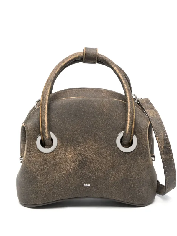 Mini Circle Bag - OSOI - Leather - Brown