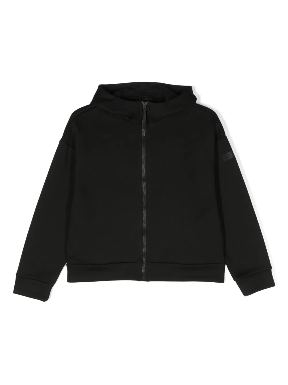 Il Gufo Hoodie met rits Zwart