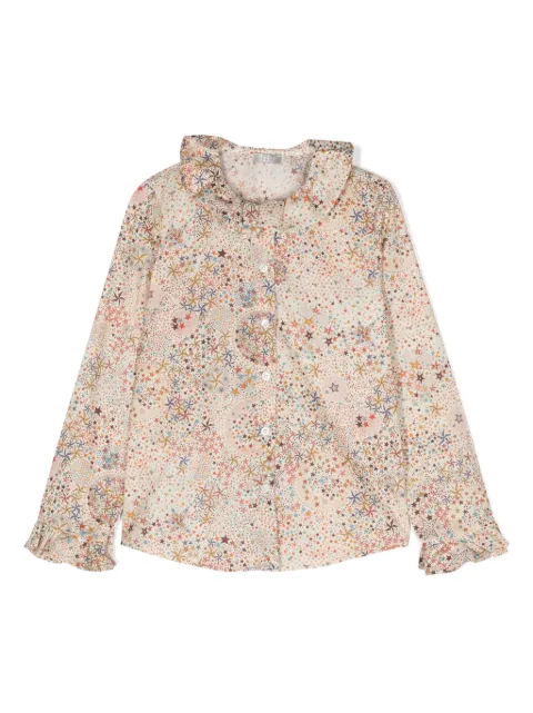 Il Gufo star-print cotton shirt 