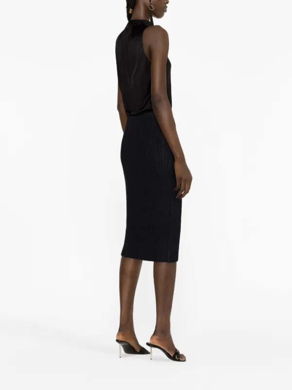スカート TOM FORD Pencil skirt Tom Ford for Gucci F/W 1998 Black Pencil Skirt with Buckles