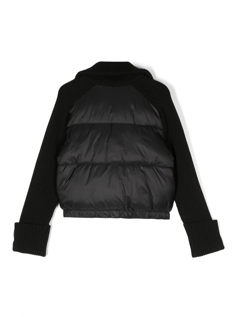 zip-up panelled padded jacket