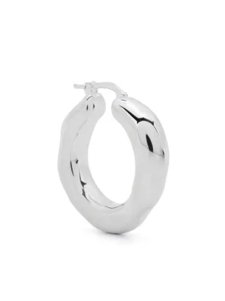 Jil Sander チャンキー フープピアス | シルバートーン