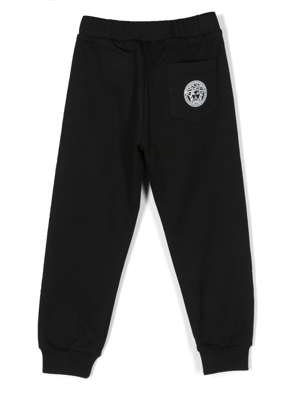 Versace Kids monogram cotton track pants - Zwart