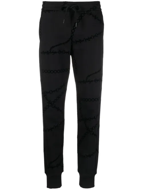 Pantalon de jogging à imprimé chaînes - Versace Jeans Couture - Modalova