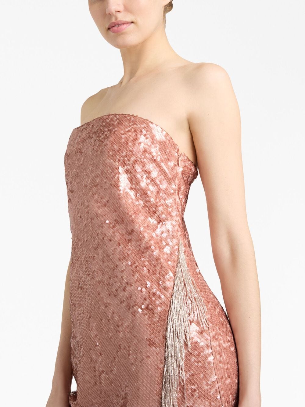 Shop Cinq À Sept Amora Sequin-embellished Dress In Pink
