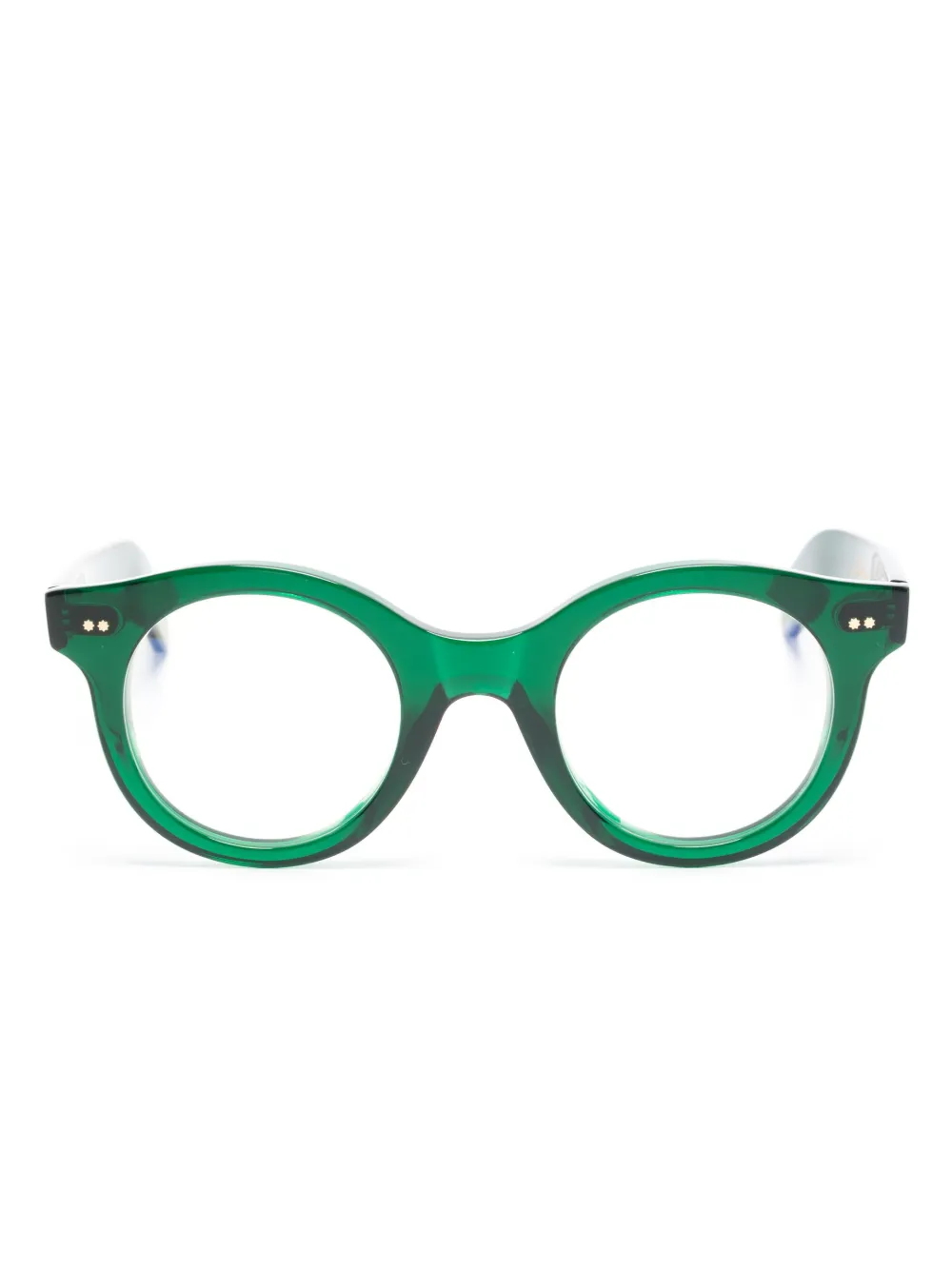 Cutler & Gross 1390 round-frame glasses | Green | Image 1