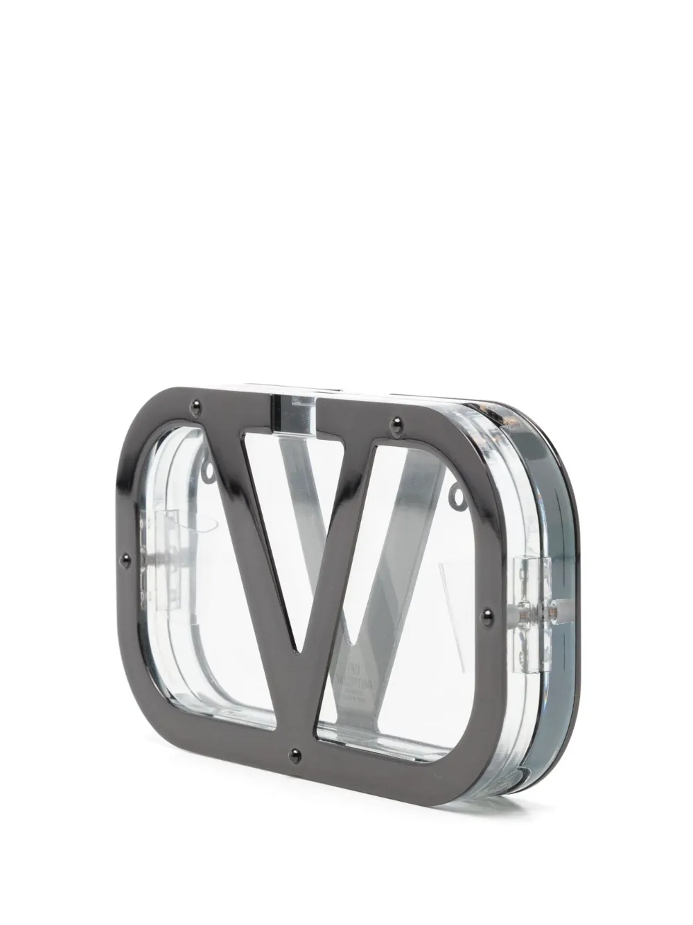 Valentino Garavani Clutch met logoplakkaat Zwart