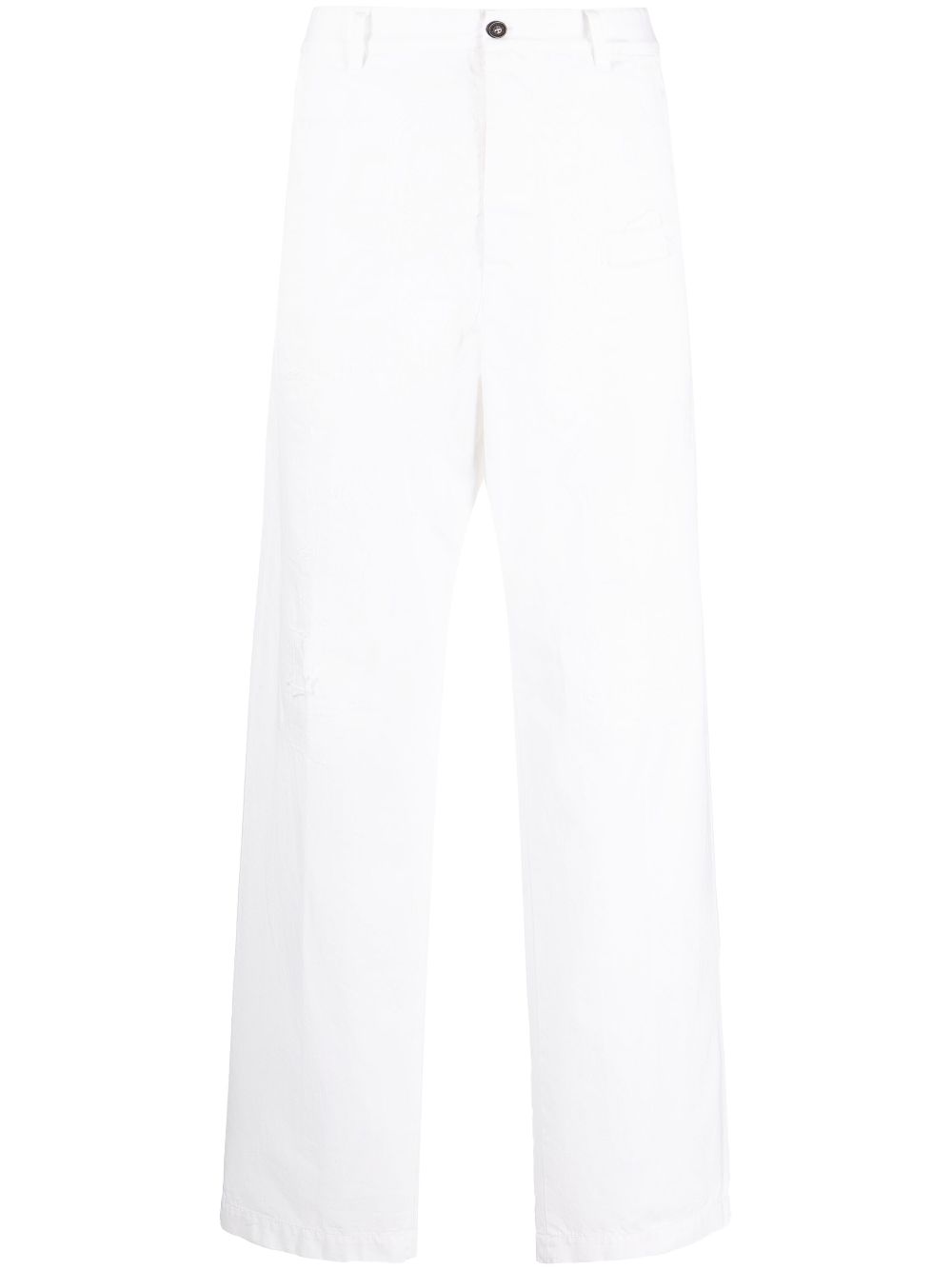 logo-print straight-leg trousers