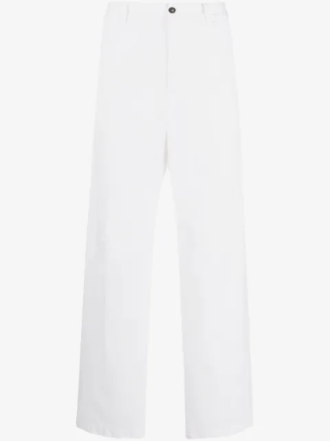 DSQUARED2 logo-print straight-leg trousers