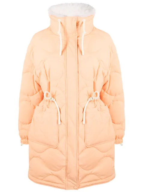 Yves Salomon quilted drawstring-waist coat