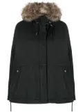 Yves Salomon detachable-hood padded parka - Blue