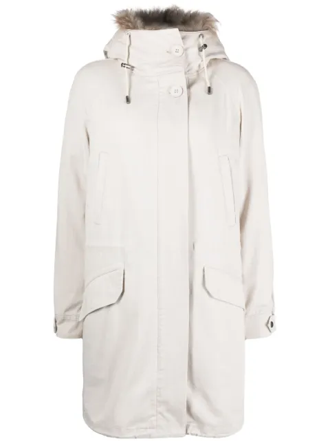 Yves Salomon detachable-hood midi parka