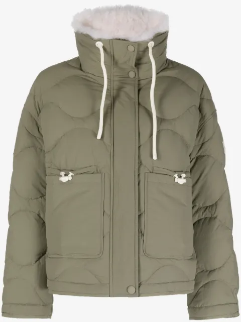 Yves Salomon high-neck quilted jacket