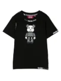 Mostly Heard Rarely Seen 8-Bit Mini Bear cotton T-shirt - Black