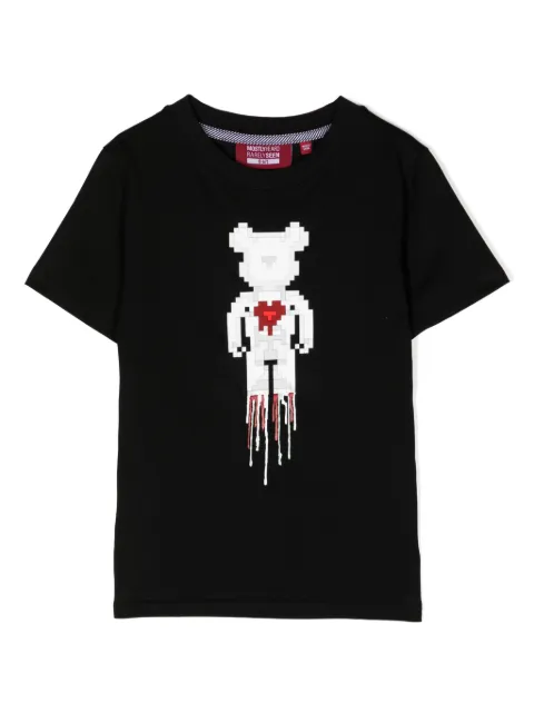 Mostly Heard Rarely Seen 8-Bit Melted Heart Bear cotton T-shirt