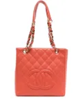 CHANEL Pre-Owned 2003 Petite Shopping tote bag - Orange