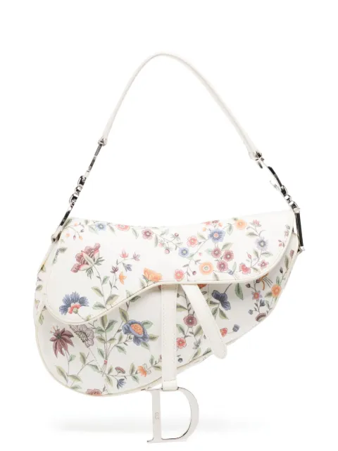 Christian Dior 2000s pre-owned Saddle floral-print shoulder bag