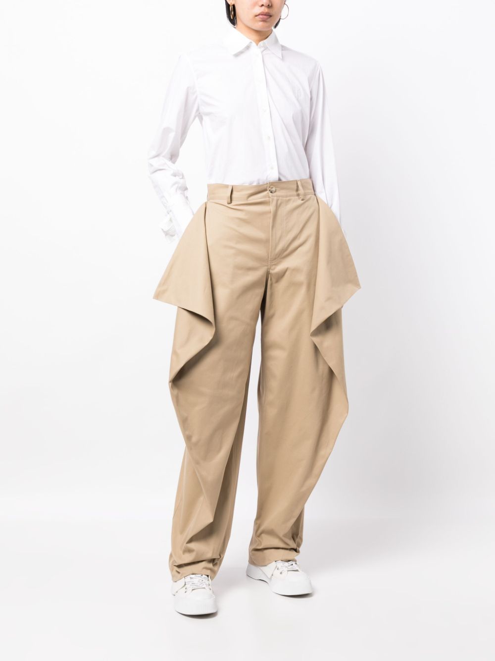 JW Anderson High waist broek - Bruin