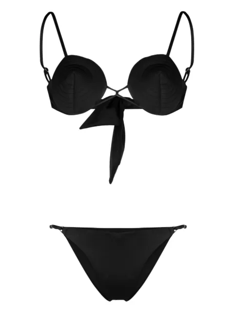 Noire Swimwear tonal-stitch detail bikini set