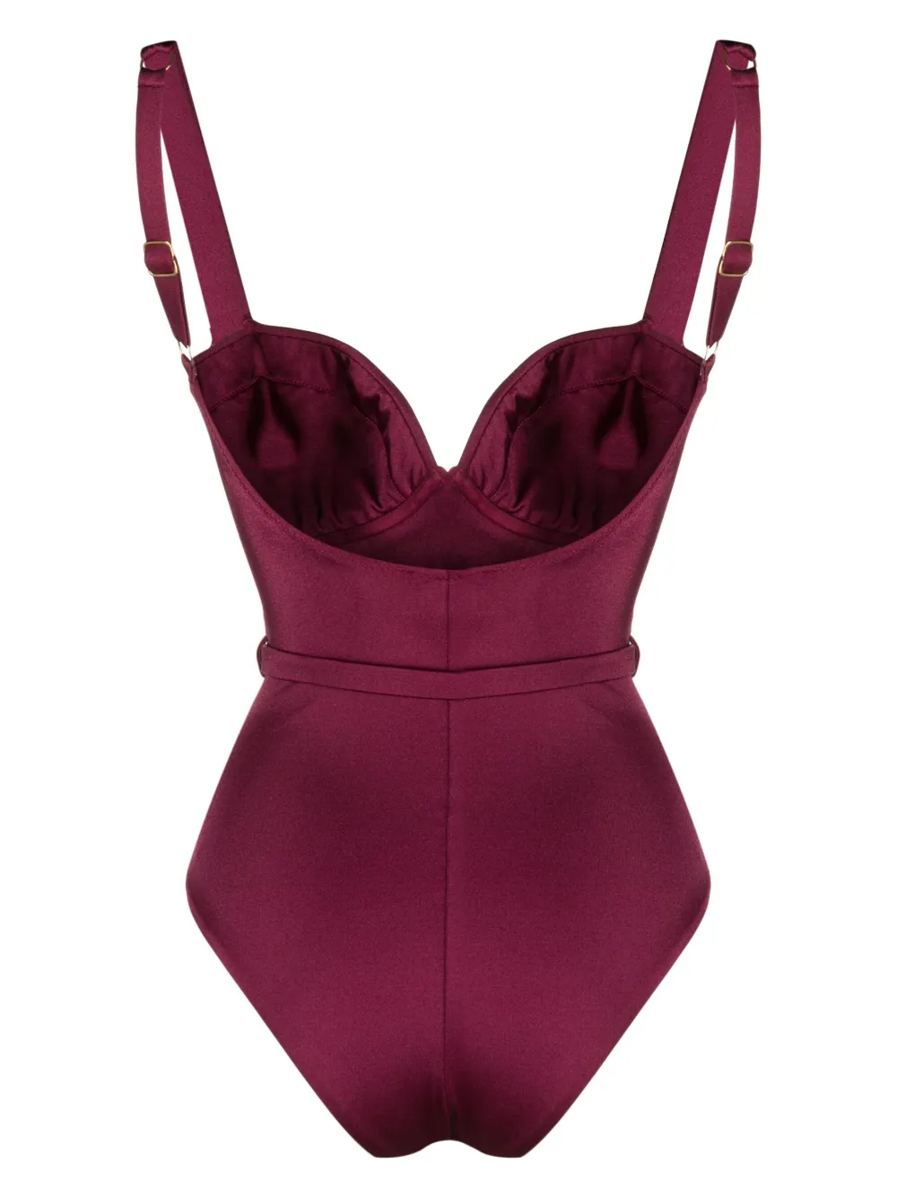 noireswimwear Noire Swimwear Badpak met ceintuur - Roze