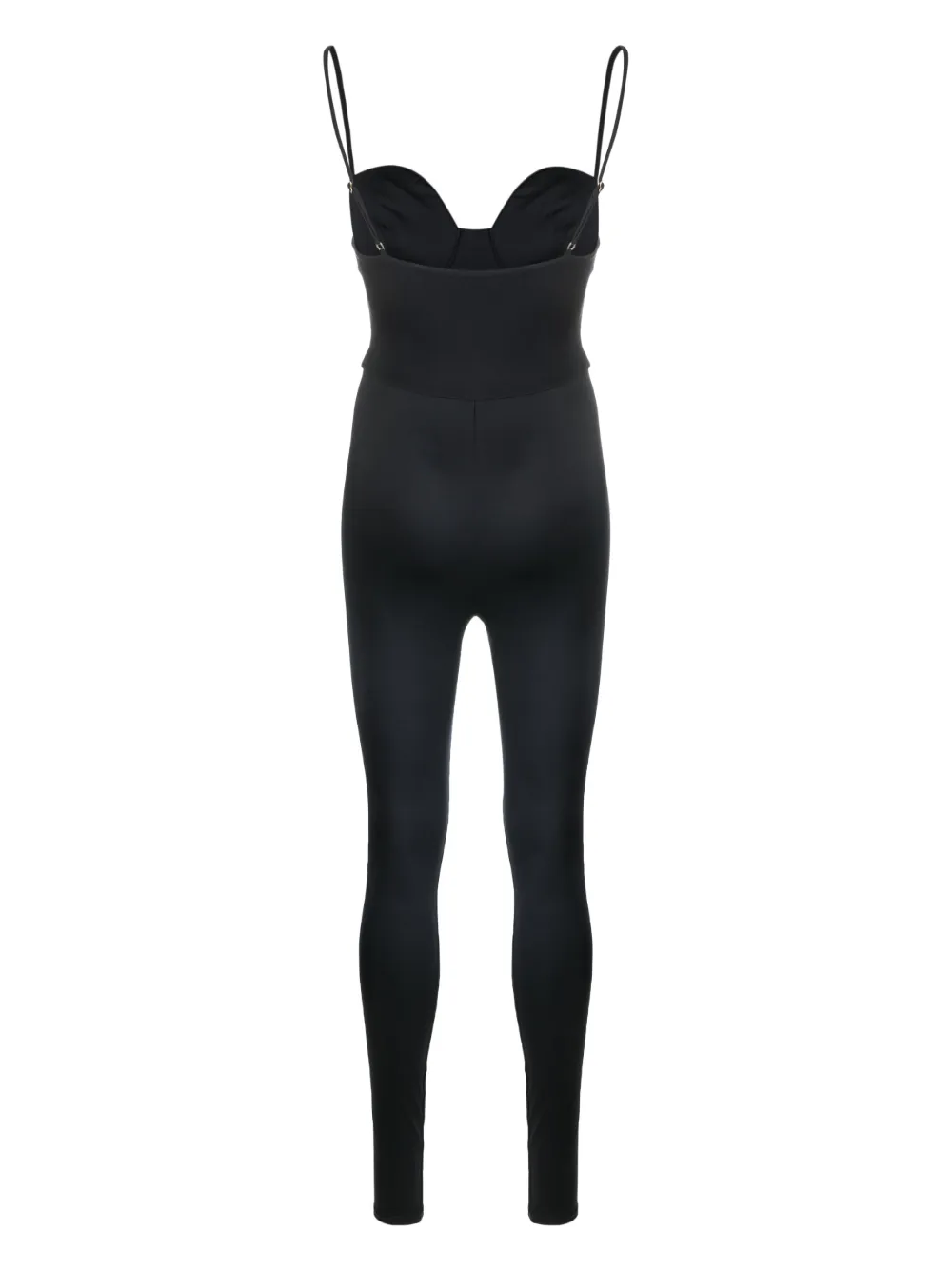 Noire Swimwear Badpak met tonaal stiksel Zwart