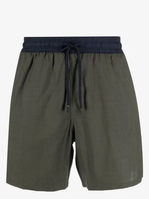 Vilebrequin contrast-waistband drawstring swim shorts