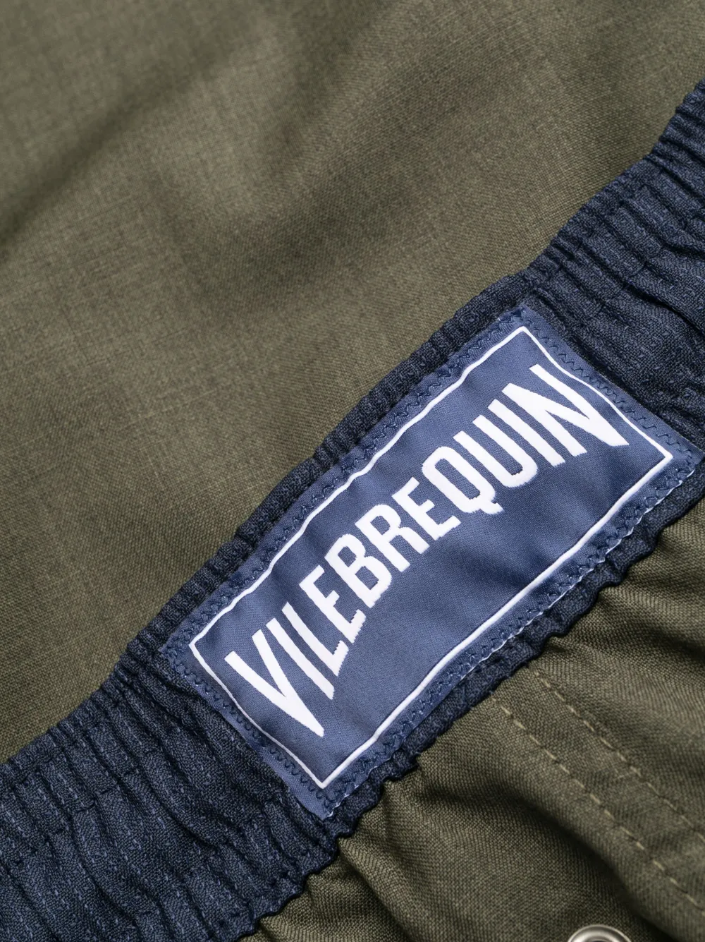 Vilebrequin Contrast-waistband Drawstring Swim Shorts In Green