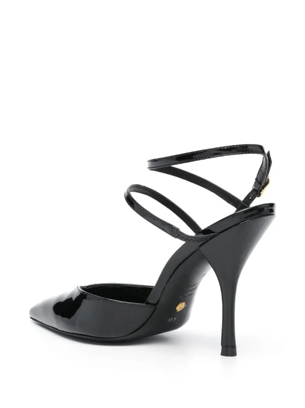 Stuart Weitzman Strapeze 100mm Leather Pumps | Black | FARFETCH