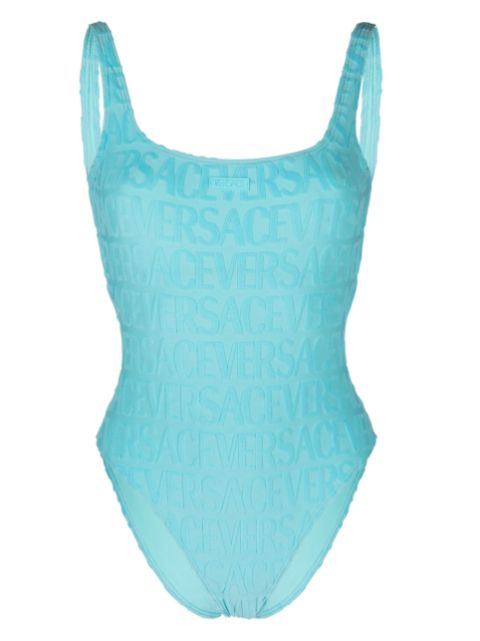 Versace - x Dua Lipa Allover-jacquard swimsuit