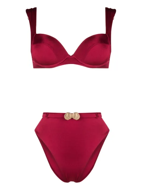 Noire Swimwear shell-charm detail bikini set