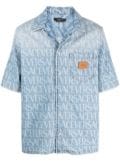 Versace Versace Allover denim shirt - Blue