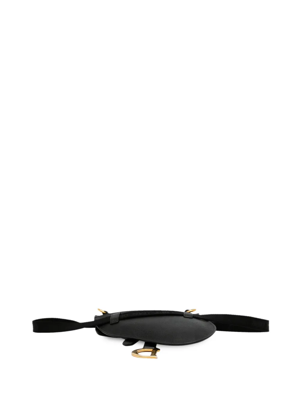 Christian Dior - pre-owned Saddle belt bag - women - Calf Leather - One Size - Black 3