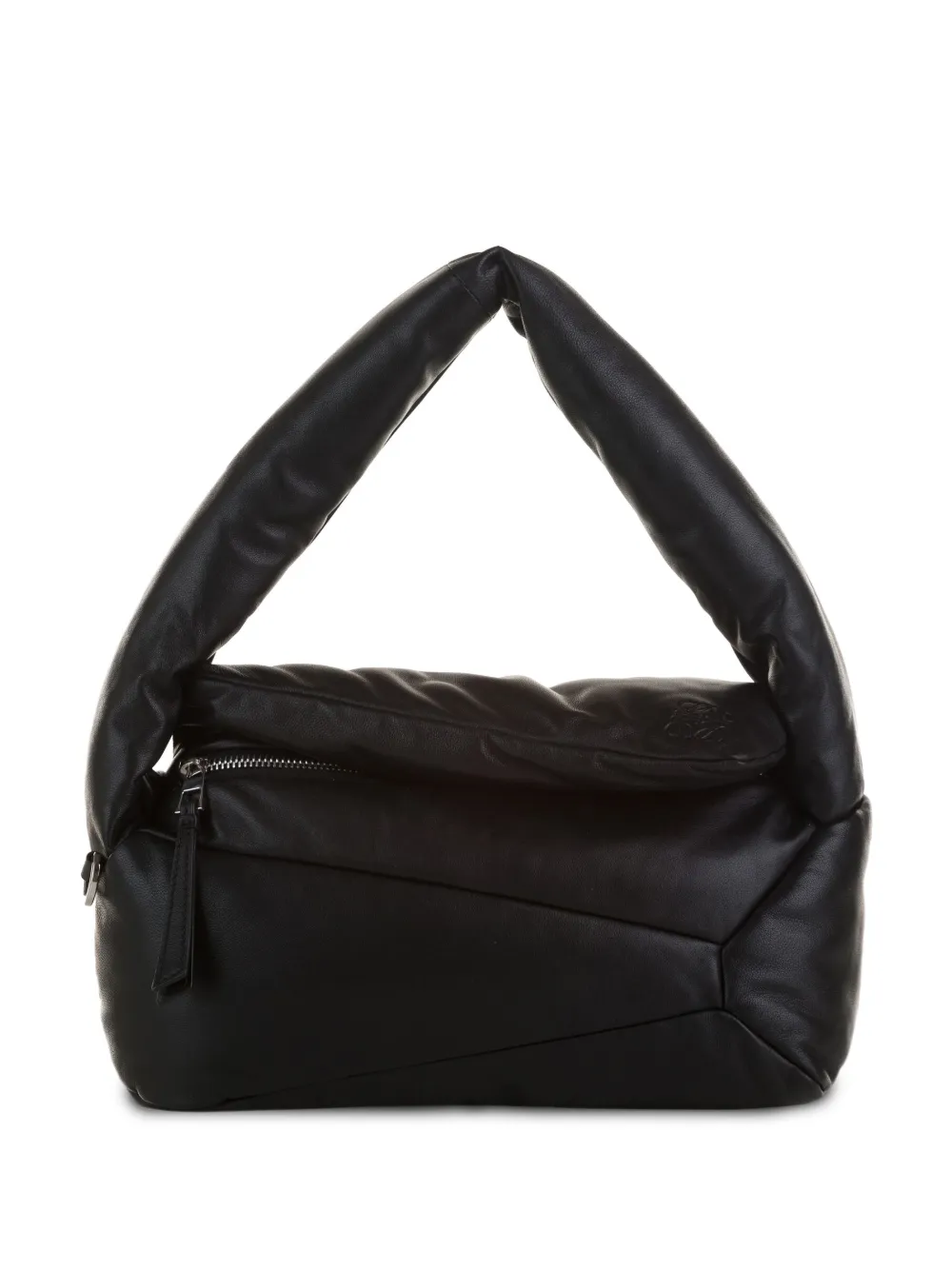 Preowned Loewe Puffer Puzzle Shoulder Bag In Black ModeSens