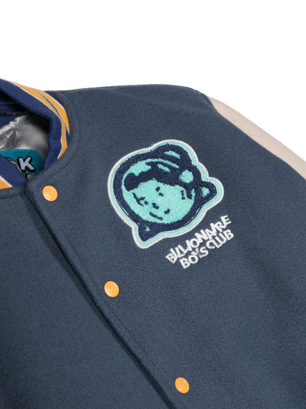 Shop Billionaire Boys Club Colour-block Design Bomber Jacker In Blue