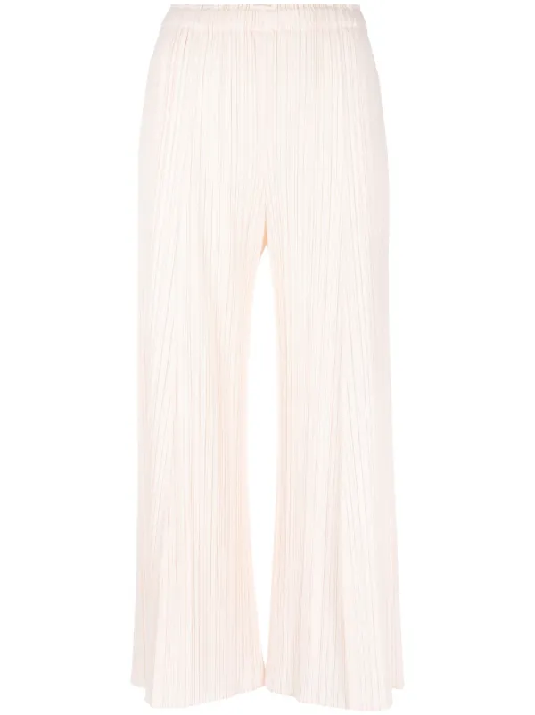 Pleats Please Issey Miyake Mellow クロップドパンツ | ピンク 