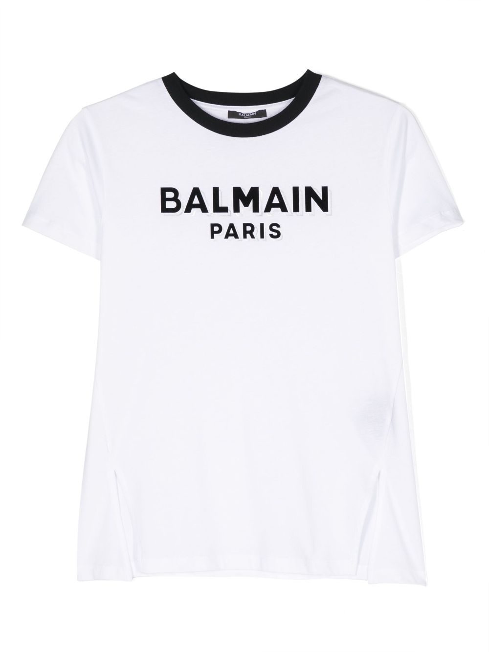 Balmain Kids logo-print cotton T-shirt - White