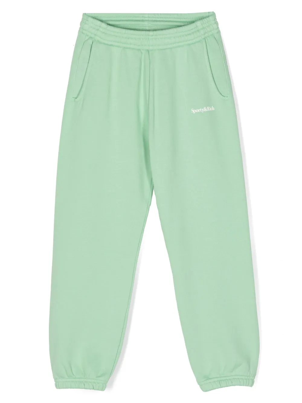 SPORTY & RICH KIDS Trainingsbroek met logoprint Groen