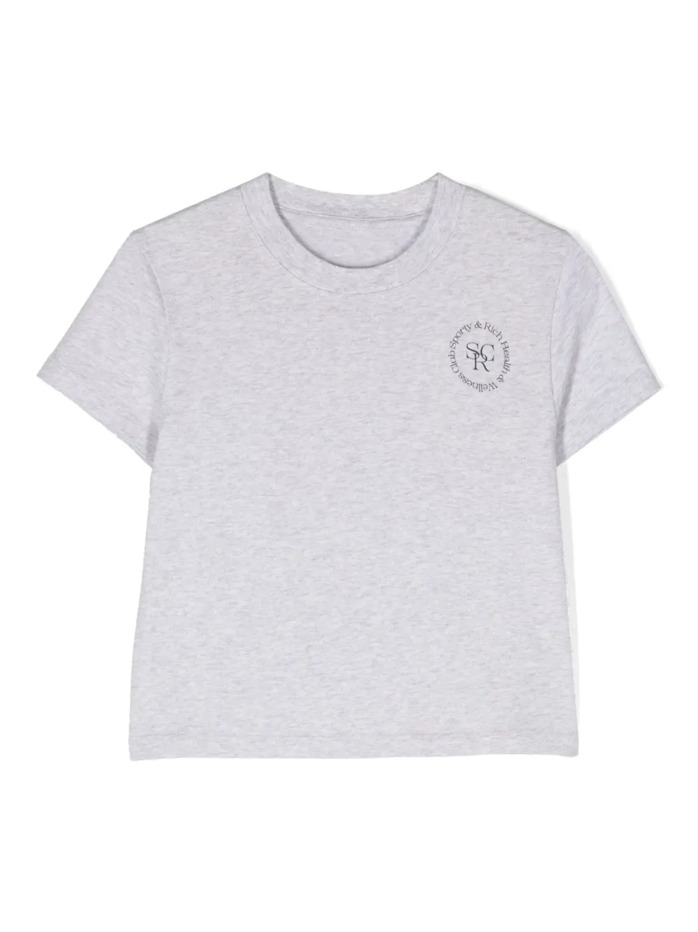 SPORTY & RICH KIDS T-shirt met logoprint Grijs