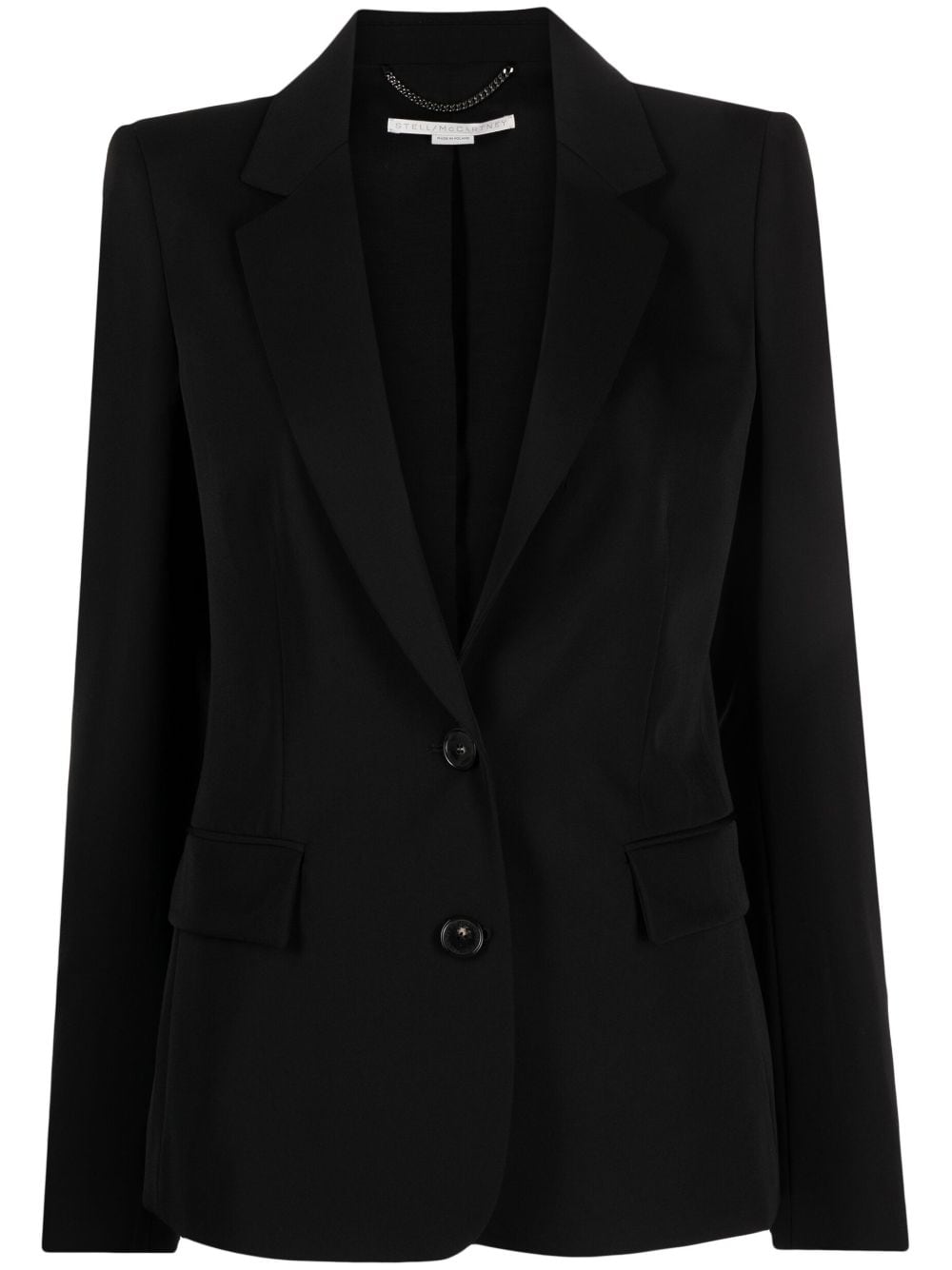 Shop Stella Mccartney Single-breasted Wool Blazer In Black